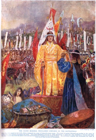 The Grand Marshal Proclaimed Emperor on the Battlefield, Illustration from 